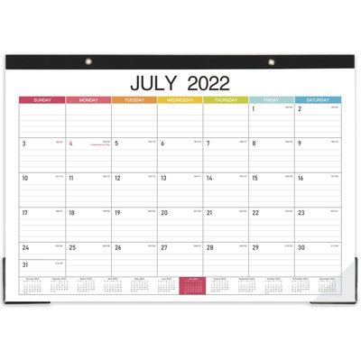 JACKEY 2022-2023 Desk Calendar - 18 Months Large Monthly Desk Calendar